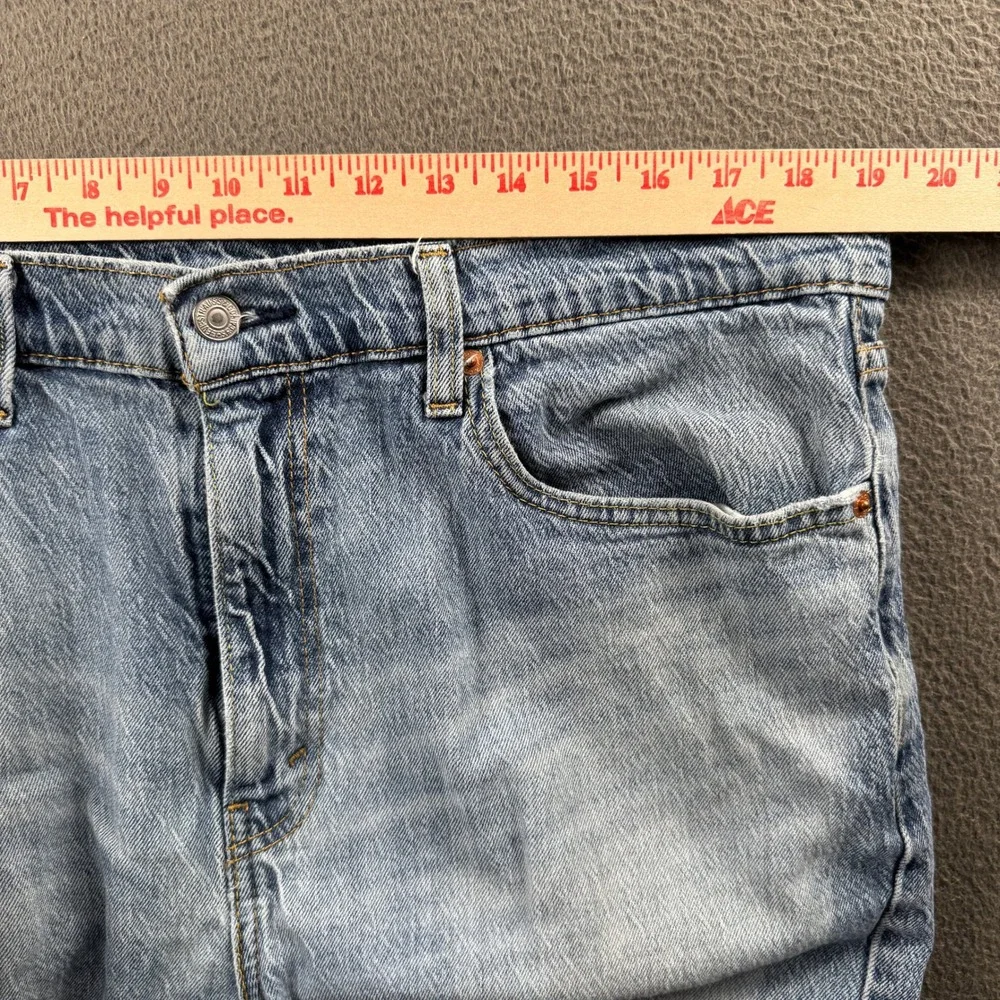 Levi's Jeans Men 38 Light Wash Hi-Ball Taper Frayed Distressed Casual Denim
